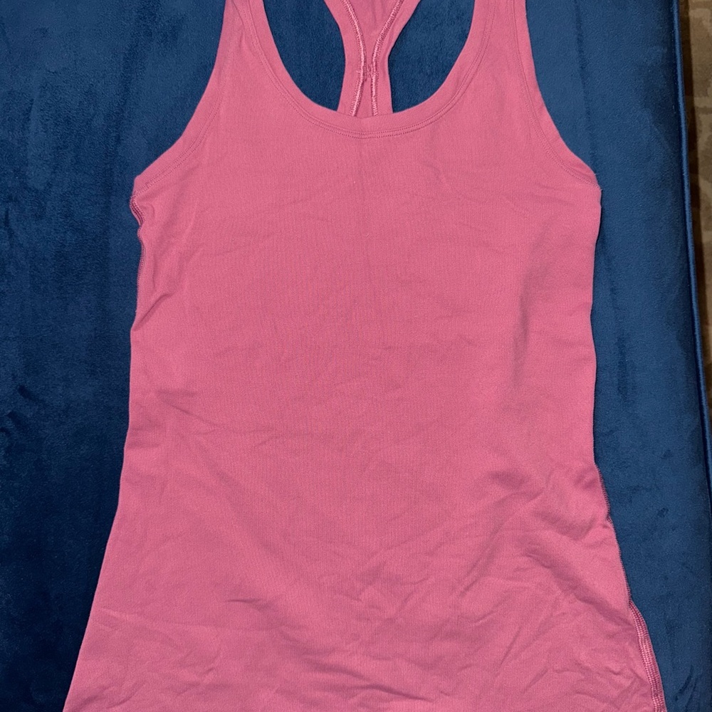 Pink Racerback Tank Top - Picture 1 of 4